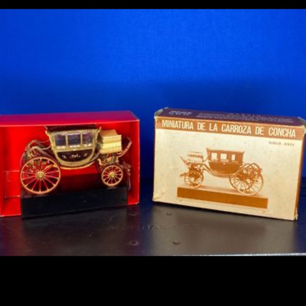 Antique Miniature Carriage / Miniatura de la Carroza de Concha Siglo XVIII Spain - Picture 2 of 11